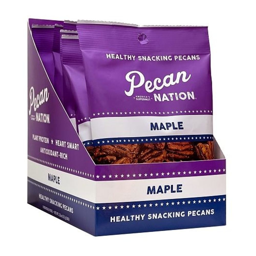 Pecan Nation Maple Pecans, 2.25 Ounce -- 24 Per Case