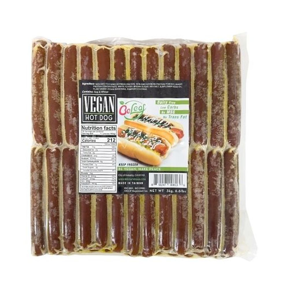 Beleaf Plant Based Hot Dog, 6.6 Pound -- 2 per case