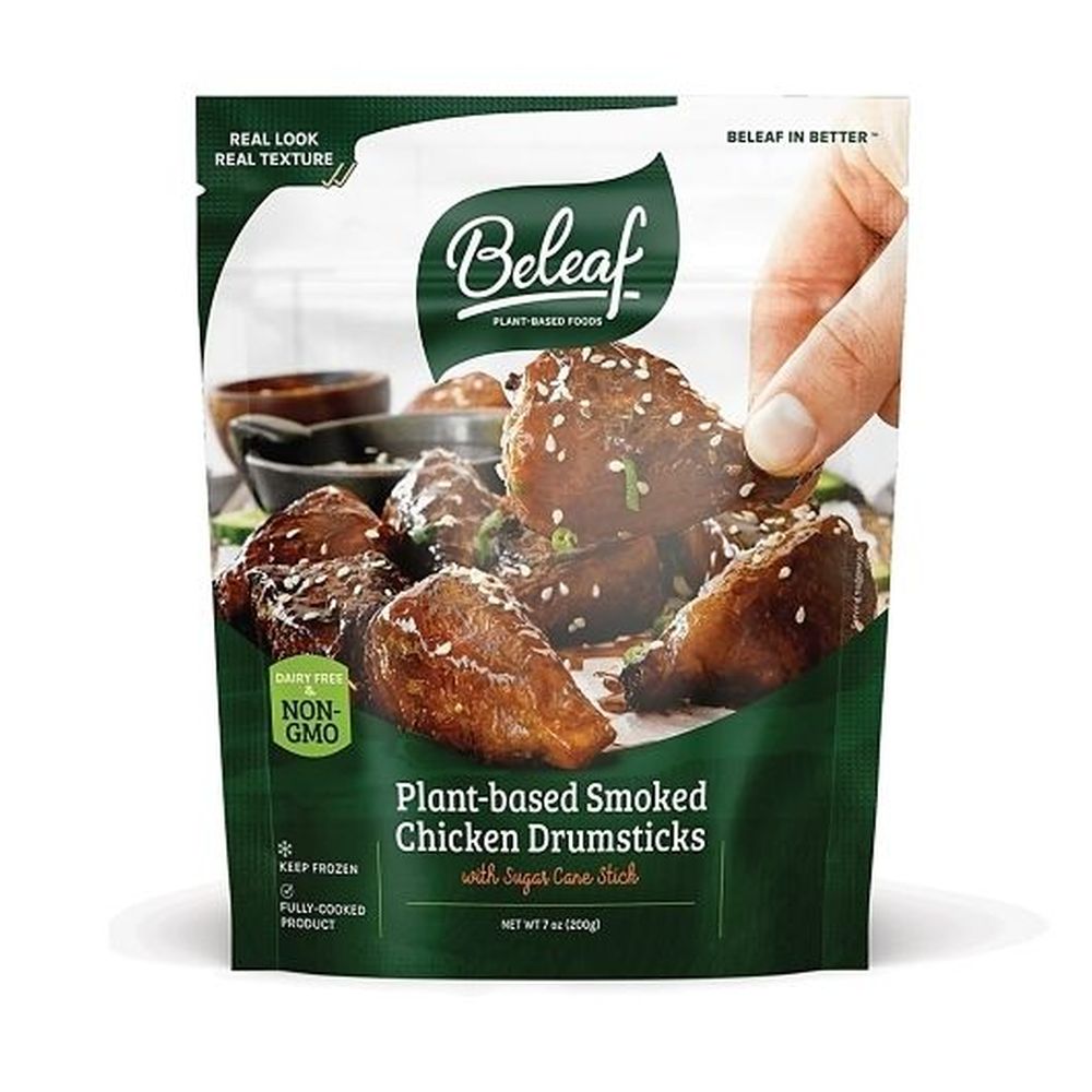 Beleaf Plant-based Chicken Drumsticks, 7 Ounce -- 12 Per Case