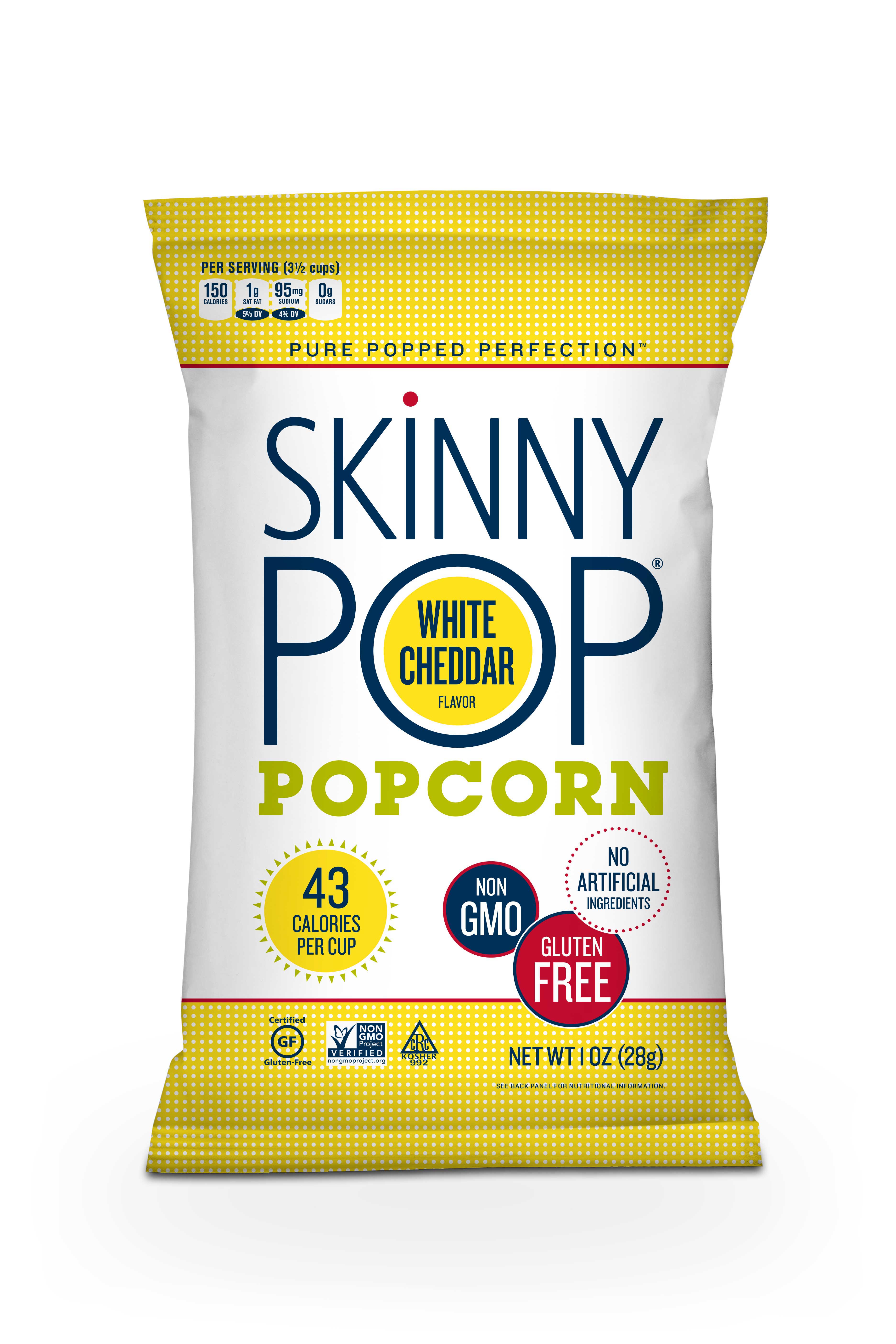 Skinnypop White Cheddar Popcorn, 1 Ounce -- 12 Per Case