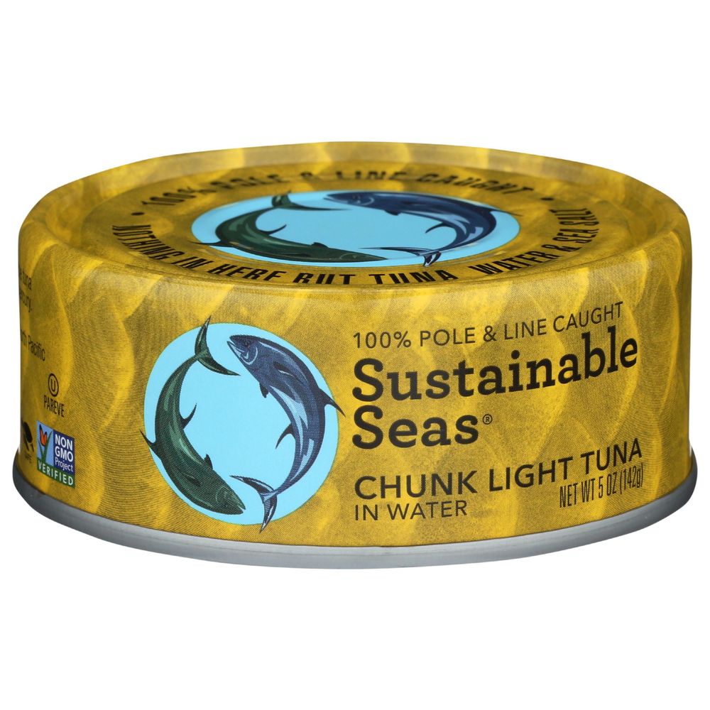 Sustainable Seas Chunky Light Tuna In Water, 5 Ounce -- 12 Per Case