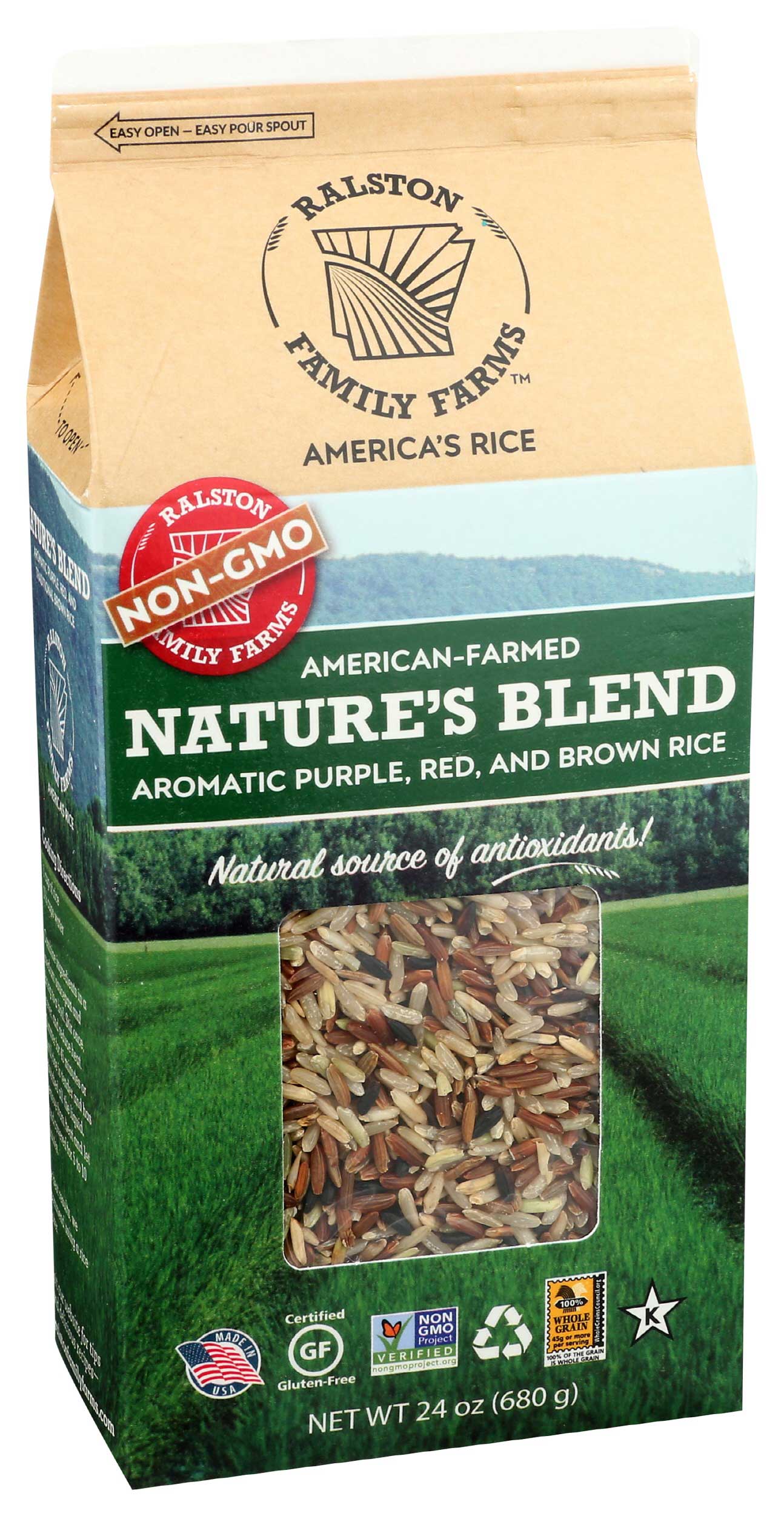 Ralston Family Farms Natures Blend Rice, 24 Ounce -- 6 Per Case