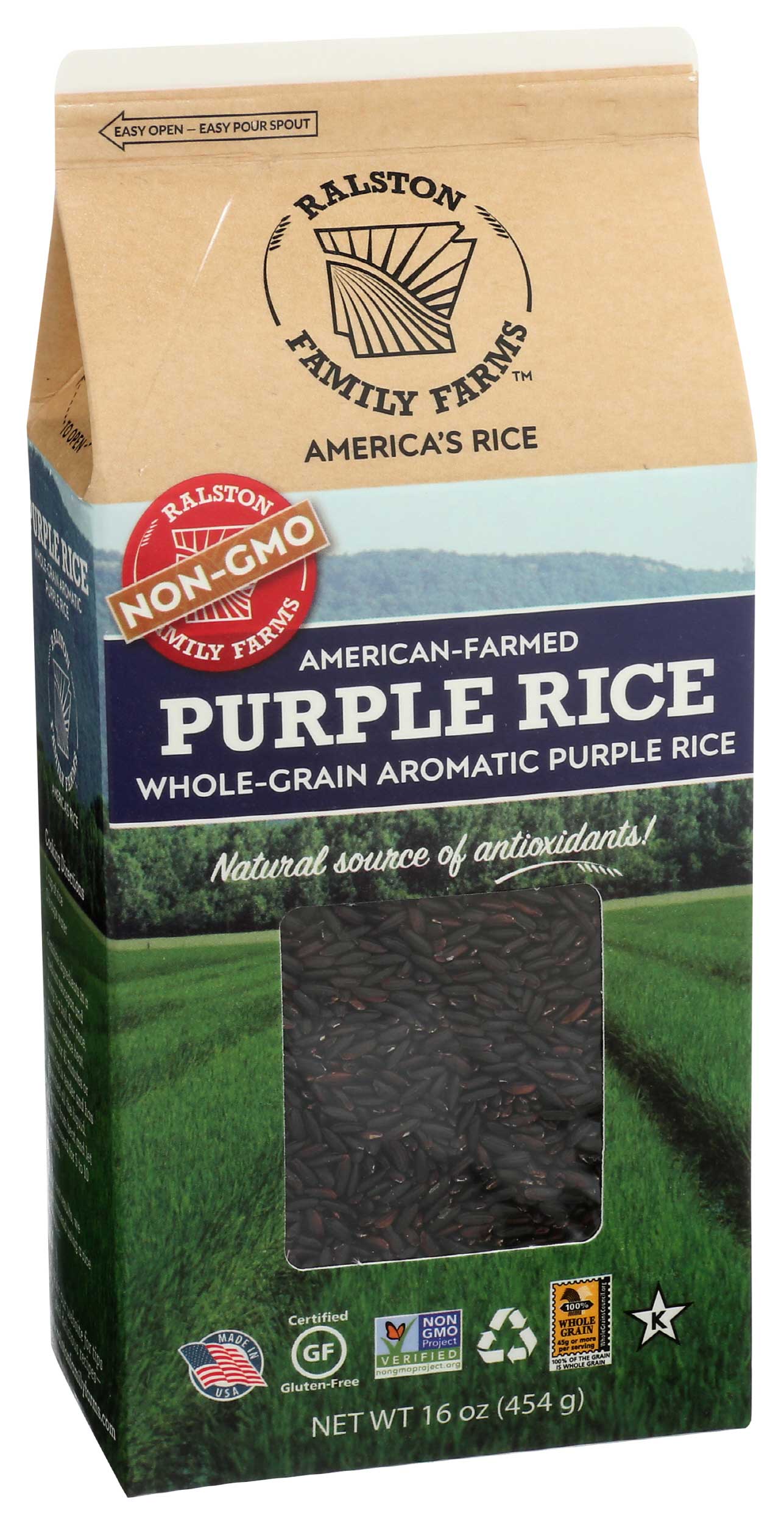 Ralston Family Farms Purple Rice, 16 Ounce -- 6 Per Case
