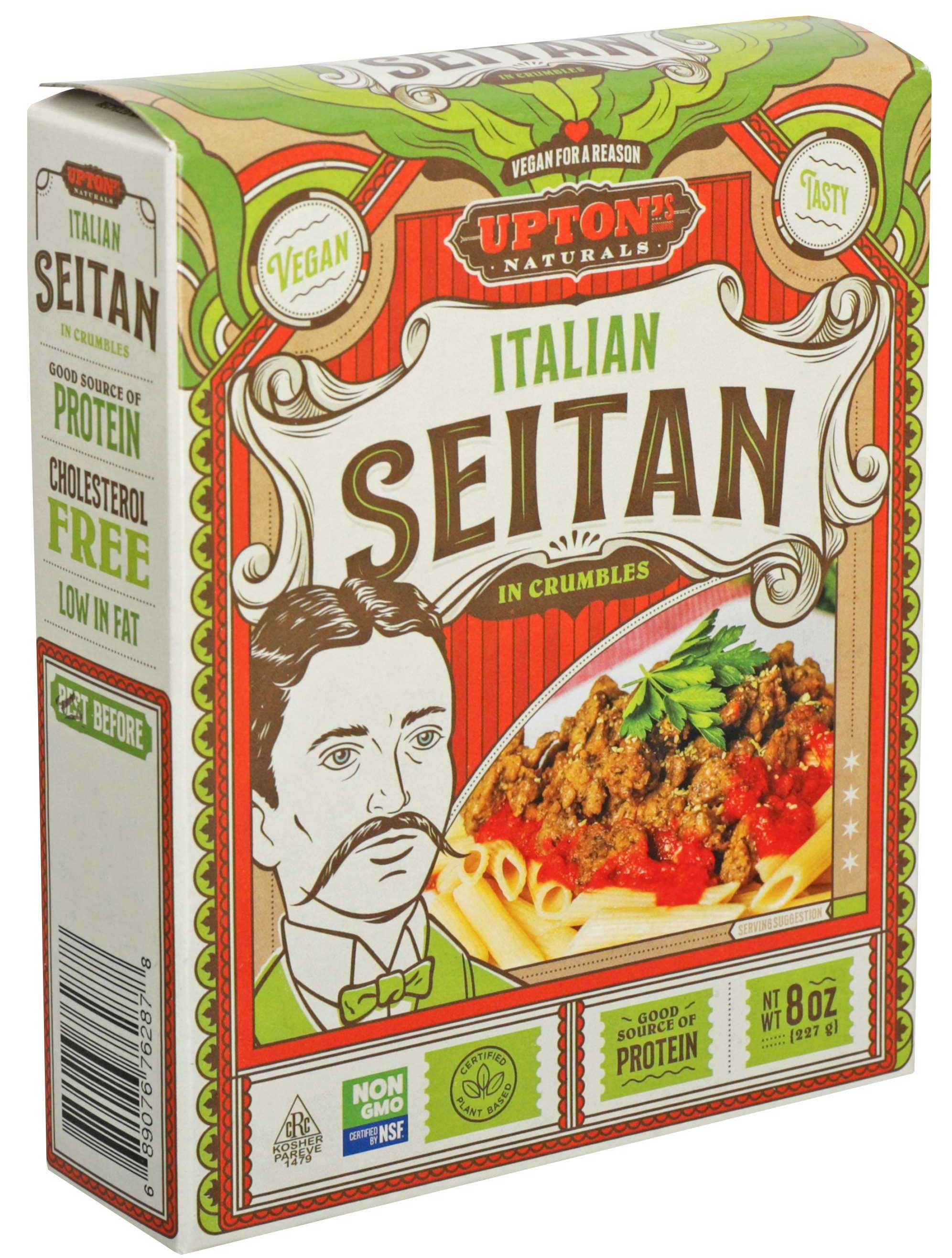 Upton's Naturals Italian Seitan, 8 Ounce -- 6 Per Case