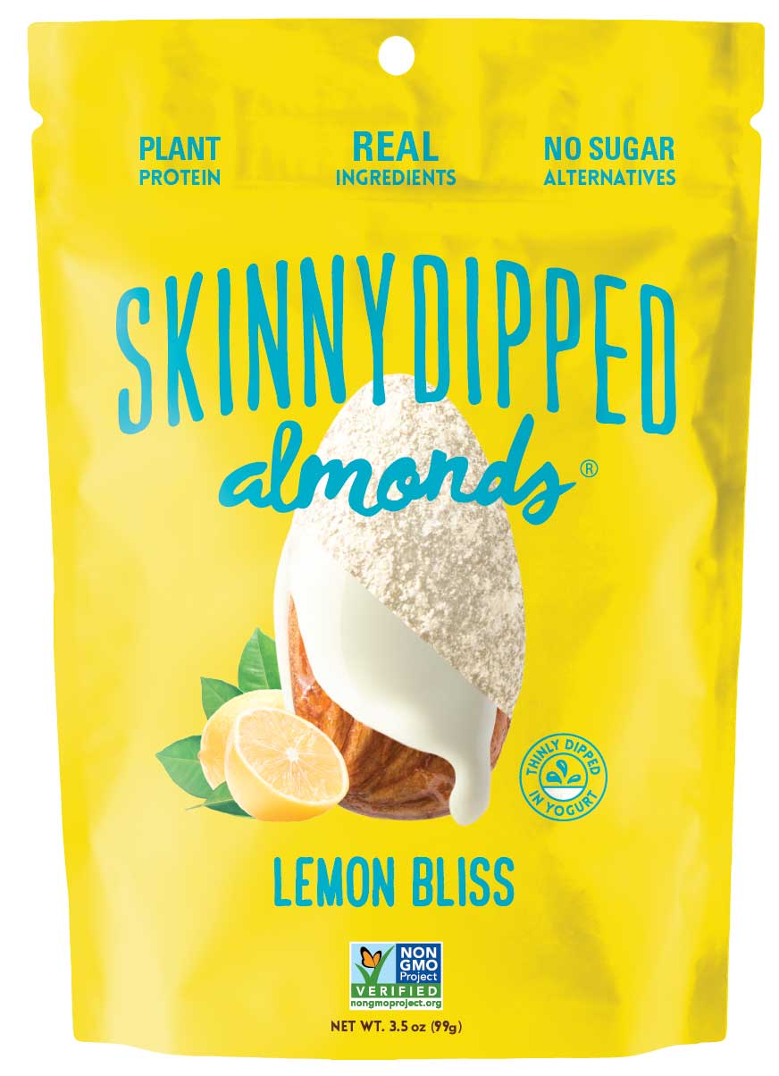 Skinny Dipped Almonds Lemon Yogurt Bliss Dipped Almonds, 3.5 Ounce -- 10 Per Case