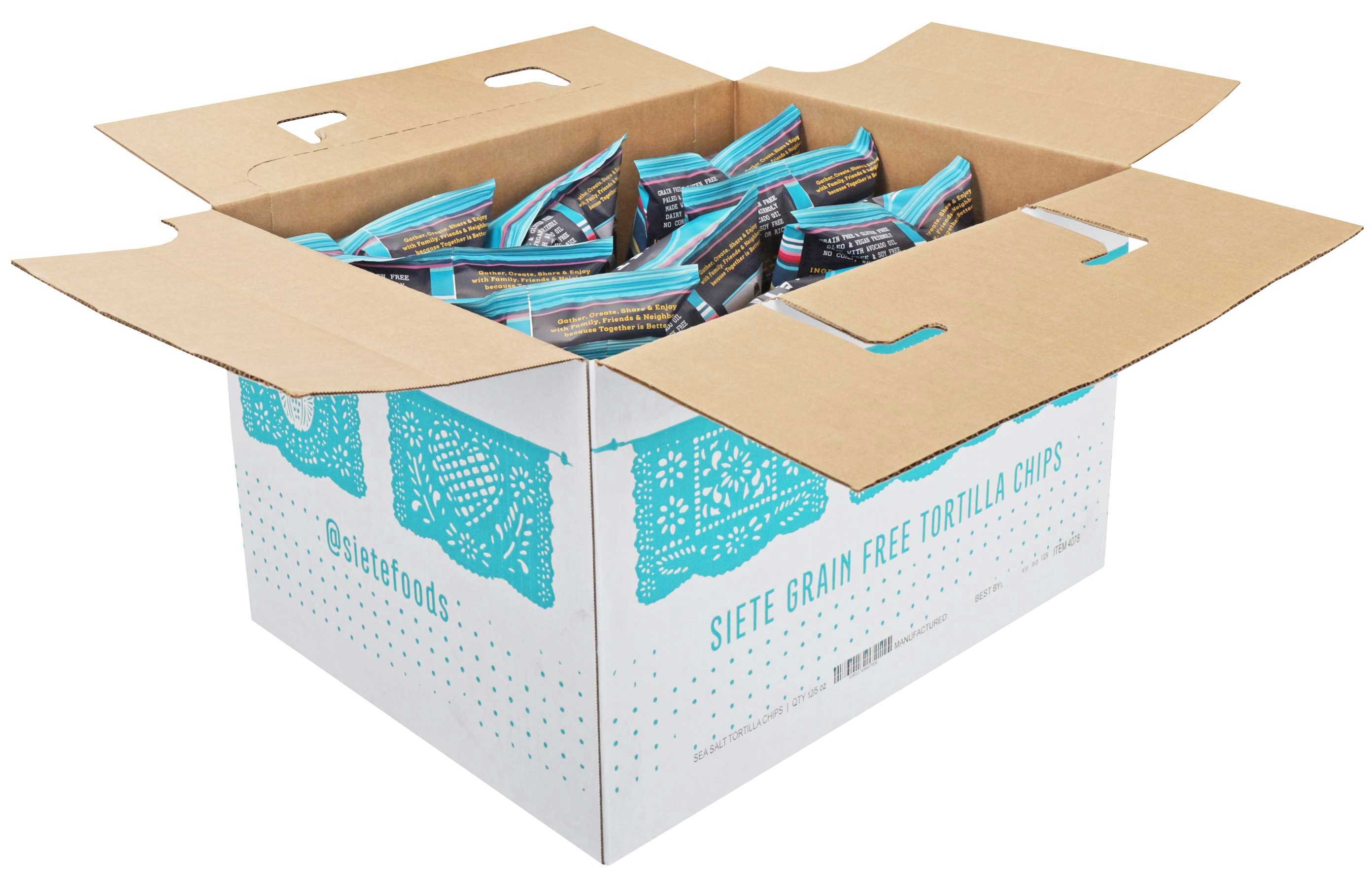 Siete Grain Free Sea Salt Tortilla Chips, 5 Ounce -- 12 Per Case