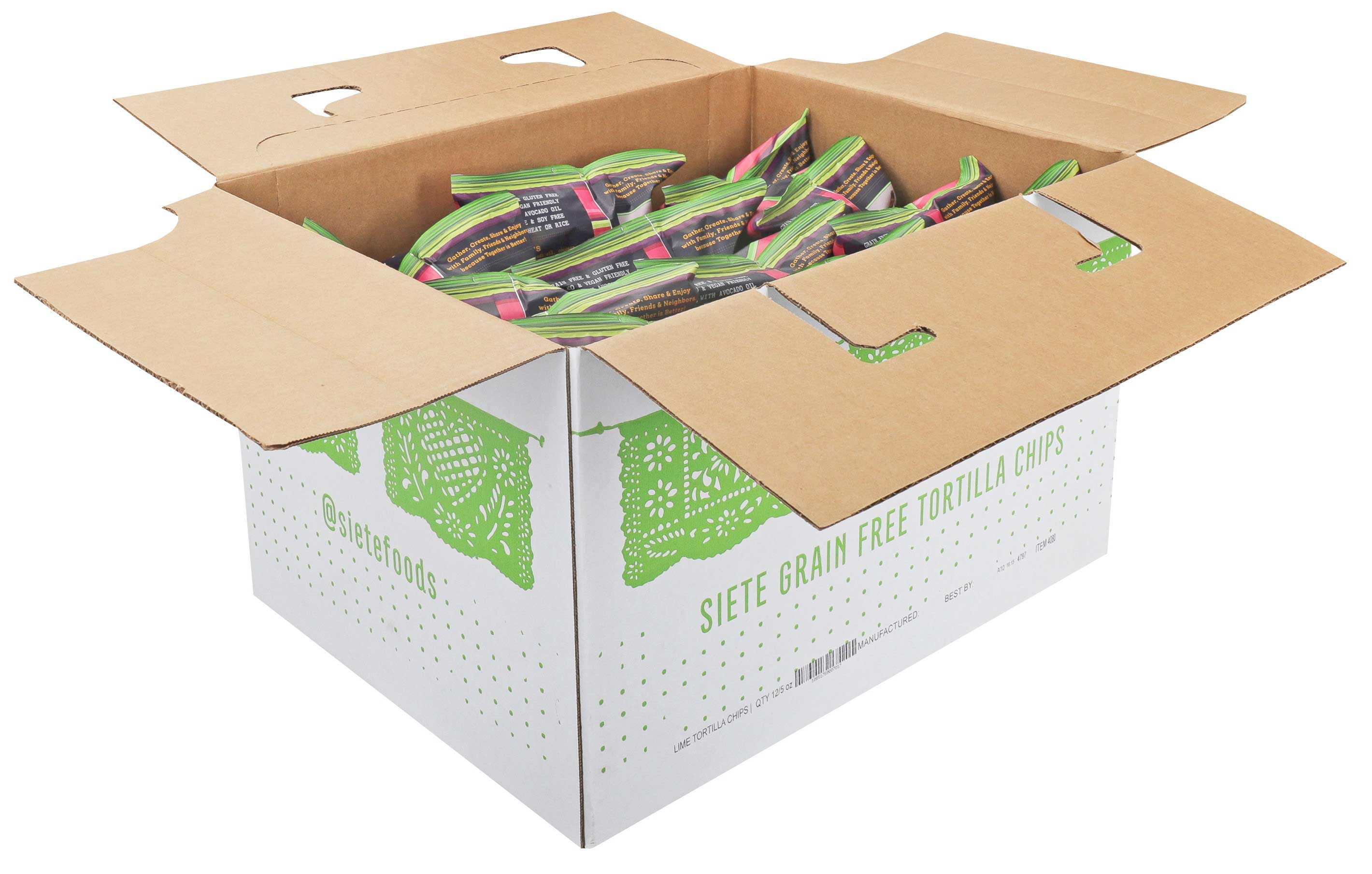 Siete Grain Free Lime Tortilla Chips, 5 Ounce -- 12 Per Case