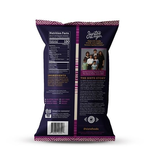 Siete Cinnamon Churro Chips, 5 Ounce -- 12 Per Case