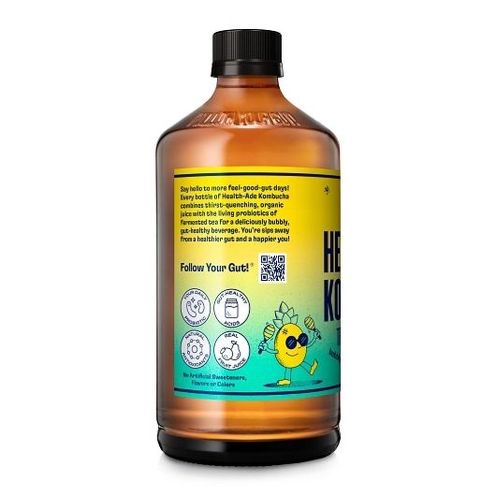 Health-ade Tropical Pineapple Kombucha, 16 Fluid Ounce -- 6 Per Case