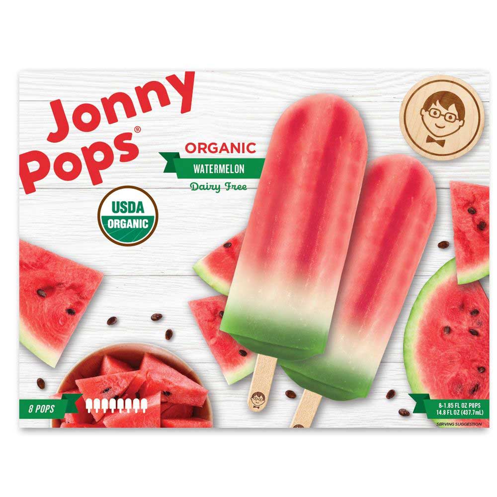 Jonnypops Organic Watermelon Ice Pop -- 48 Per Case