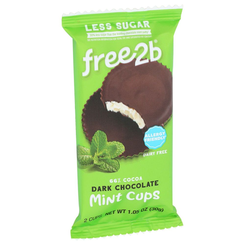 Free2b Dark Chocolate Mint Cup, 1.05 Ounce -- 12 Per Case