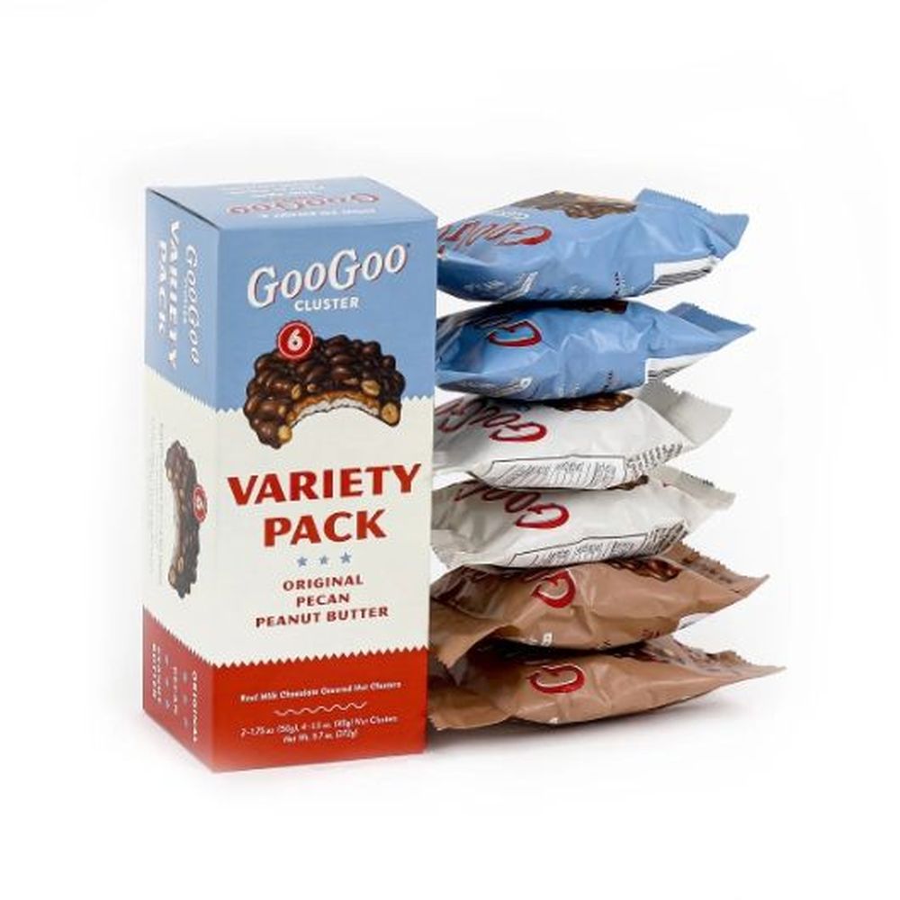 Goo Goo Pecan And Peanut Butter Cluster Variety Pack, 9.7 Ounce -- 6 Per Case
