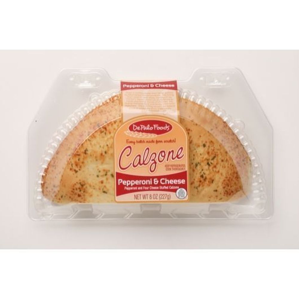 Depalo Foods Pepperoni And Cheese Calzone, 8 Ounce -- 12 Per Case