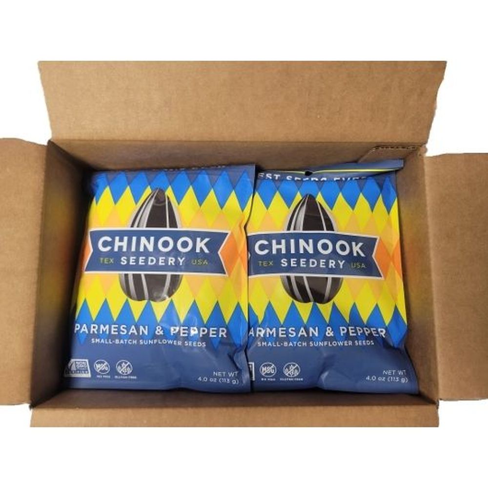 Chinook Seedery Parmesan And Pepper Sunflower Seeds, 4 Ounce -- 12 Per Case
