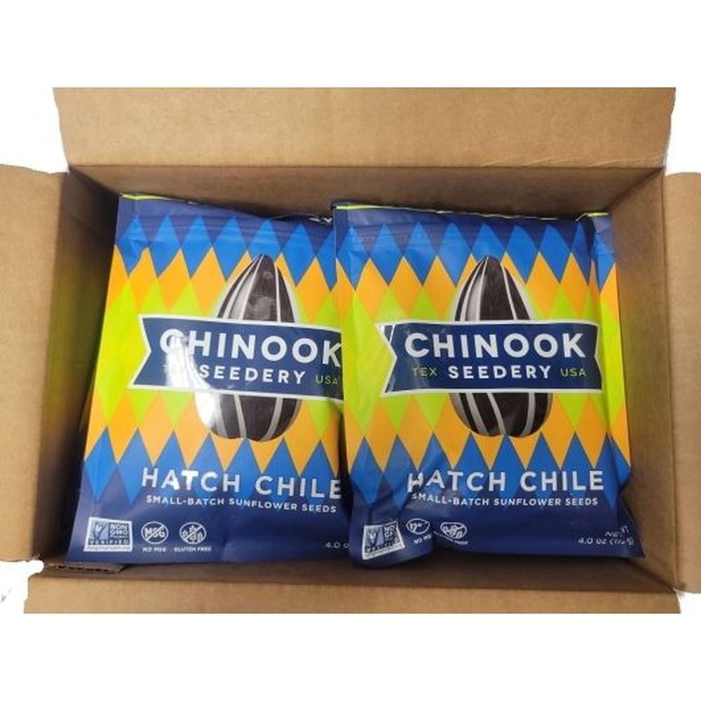 Chinook Seedery Hatch Green Chile Sunflower Seeds, 4 Ounce -- 12 Per Case