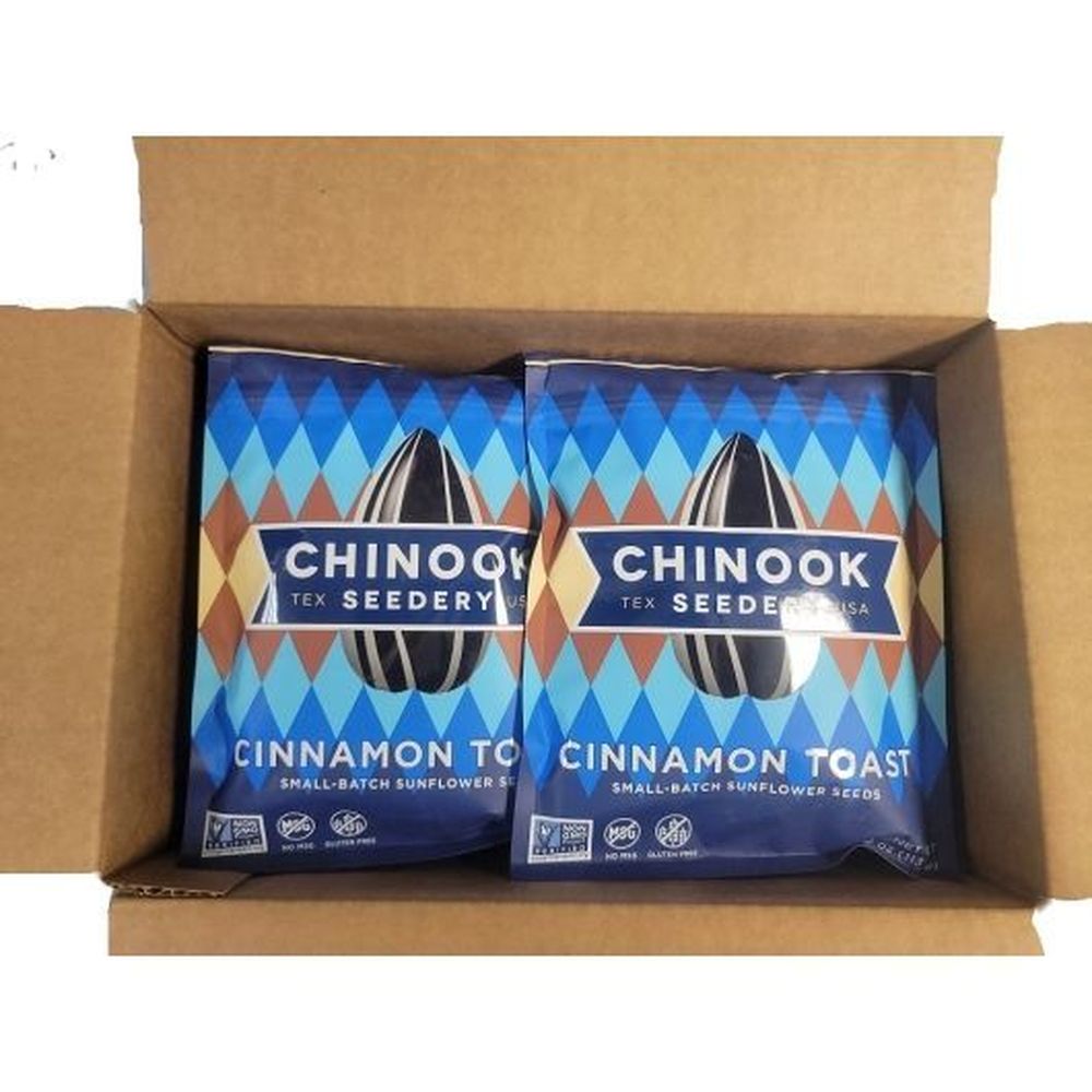 Chinook Seedery Cinnamon Toast Sunflower Seeds, 4 Ounce -- 12 Per Case