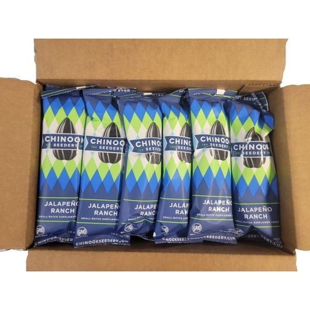 Chinook Seedery Jalapeno Ranch Sunflower Seeds, 1.5 Ounce -- 36 Per Case