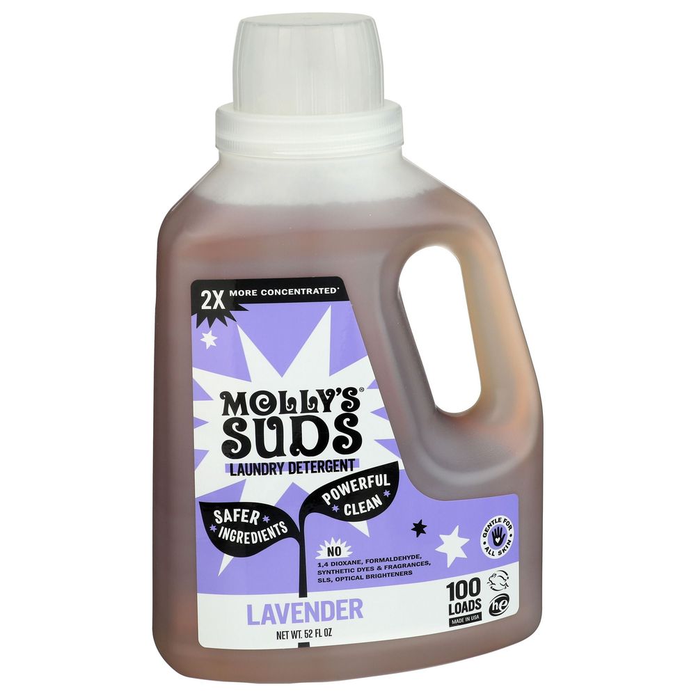 Mollys Suds Lavender Liquid Laundry Detergent, 52 Fluid Ounce -- 6 Per Case