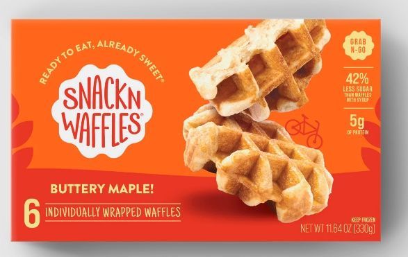 Snack N Waffles Buttery Maple Waffles Case | FoodServiceDirect