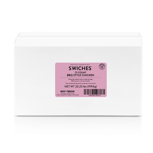 Swiches Bbq Style Chicken Sandwich, 4.5 Ounce -- 72 Per Case