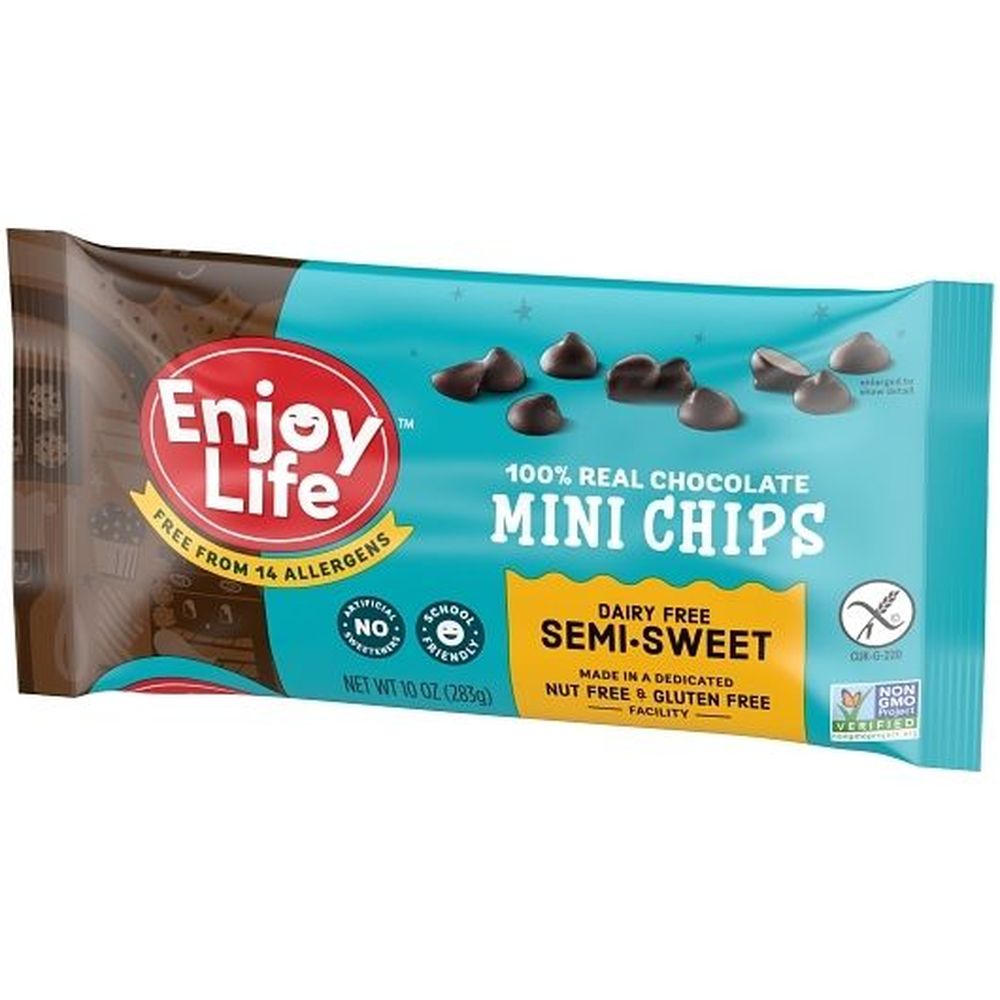 Enjoy Life Semi-sweet Dairy Free Mini Chocolate Chips, 9 Ounce -- 12 Per Case