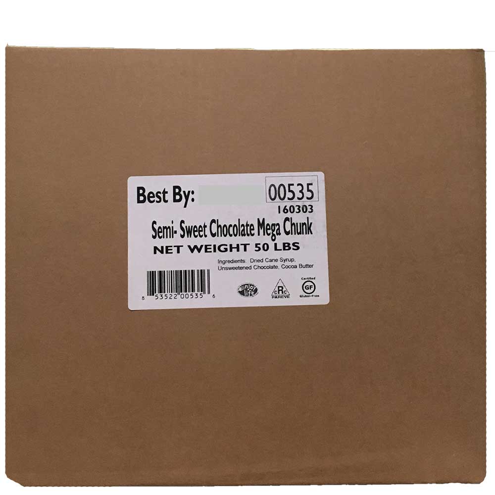 Enjoy Life Semi Sweet Chocolate Mega Chunks, 50 Pound