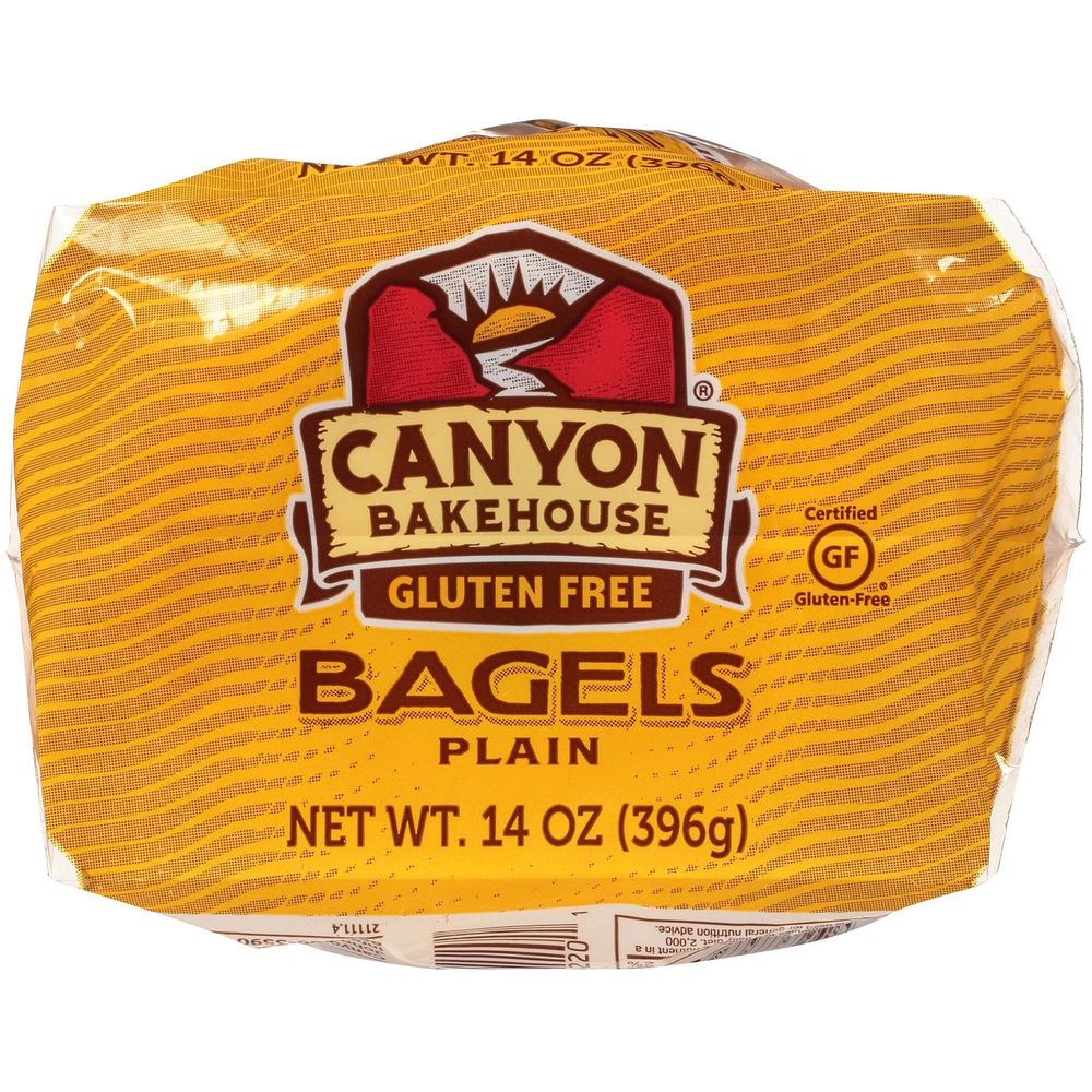 Canyon Bakehouse Gluten Free Plain Bagel, 14 Ounce -- 6 Per Case