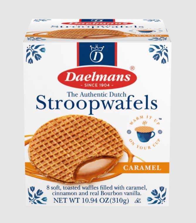 Daelmans Caramel Jumbo Stroopwafel, Cube Box Display, 10.94 Ounce -- 8 Per Case