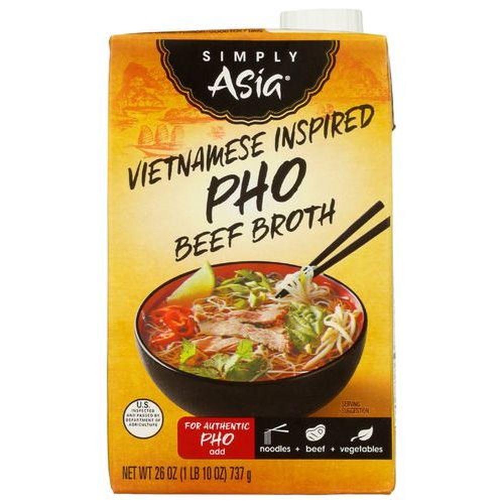 Simply Asia Vietnamese Inspired Pho Beef Broth, 26 Ounce -- 6 Per Case