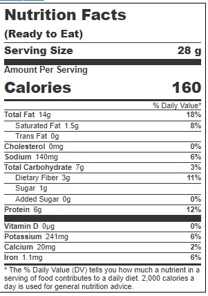 Kickin' Kernels Roasted And Salted Sunflower Kernels, 1 Ounce -- 300 Per Case