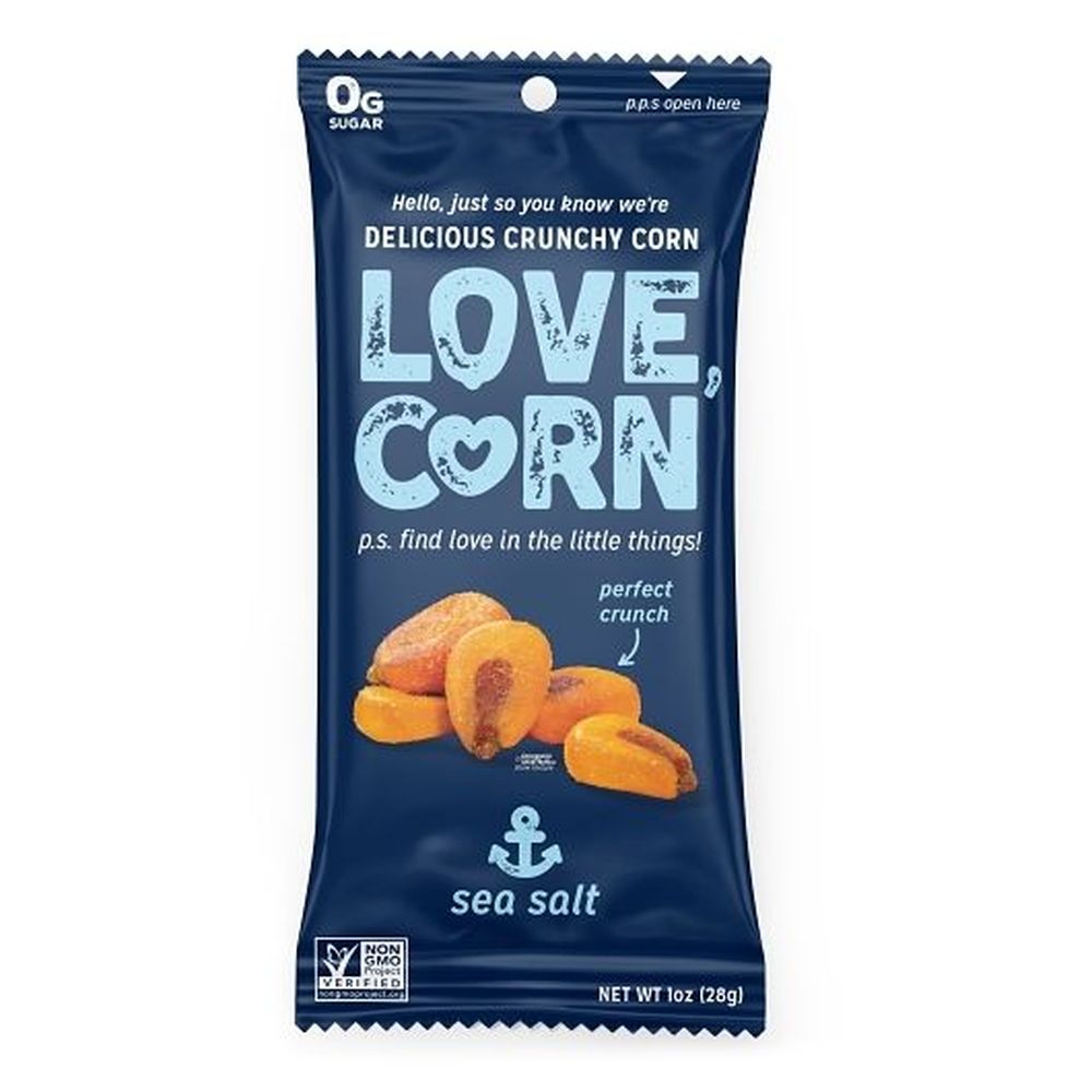 Love Corn Sea Salt Delicious Crunchy Corn, 1 Ounce -- 72 Per Case