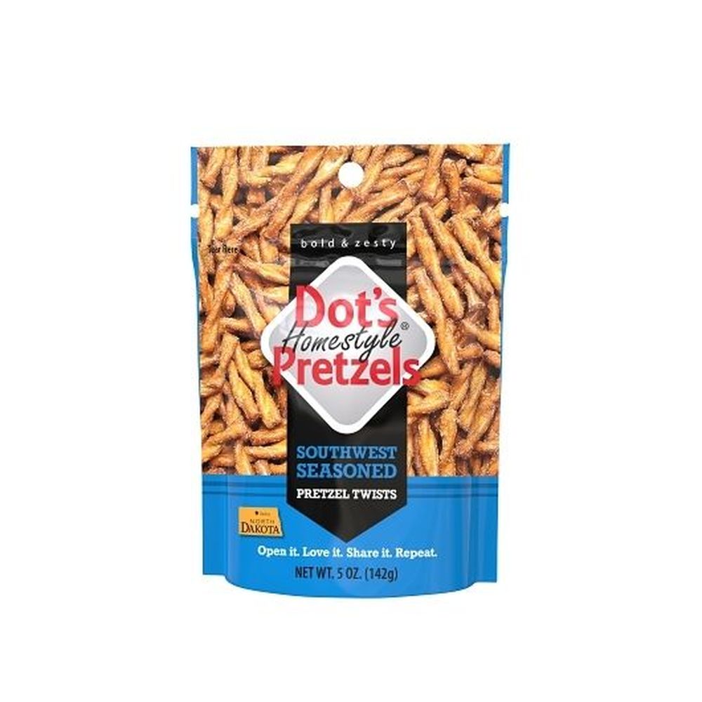 Dots Homestyle Southwest Seasoned Pretzel Twists, 5 Ounce Bag -- 80 per case