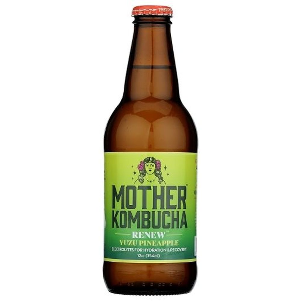 Mother Kombucha Renew Yuzu Pineapple Kombucha, 12 Ounce -- 6 Per Case