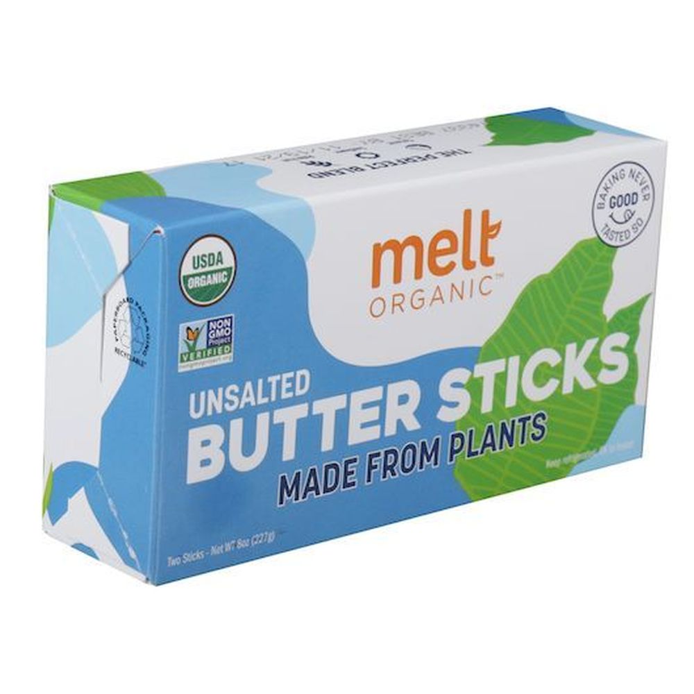 Melt Organic Unsalted Butter Sticks, 22 Gram -- 12 per case