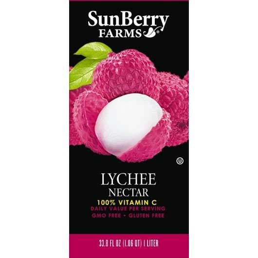 専用　sesamebean&lycheeberry Sunberry Farms Lychee Nectar, 33.81 Fluid Ounce -- 12 per case
