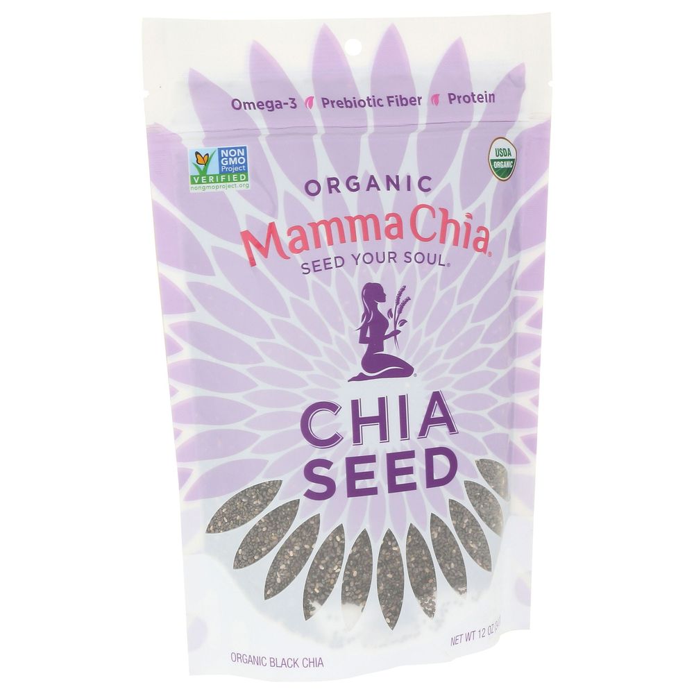 Mamma Chia Organic Black Chia Seed, 12 Ounce -- 4 Per Case