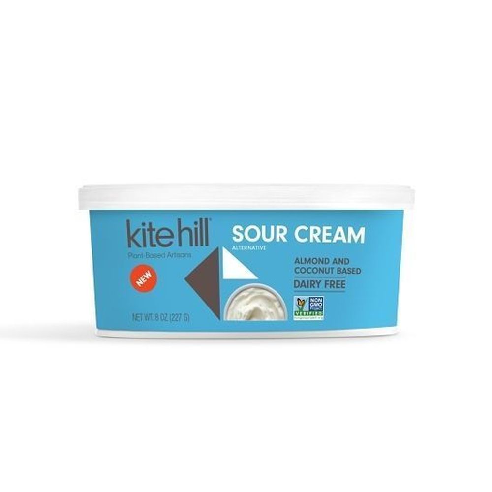 Kite Hill Dairy Free Hill Sour Cream, 8 Ounce -- 6 Per Case