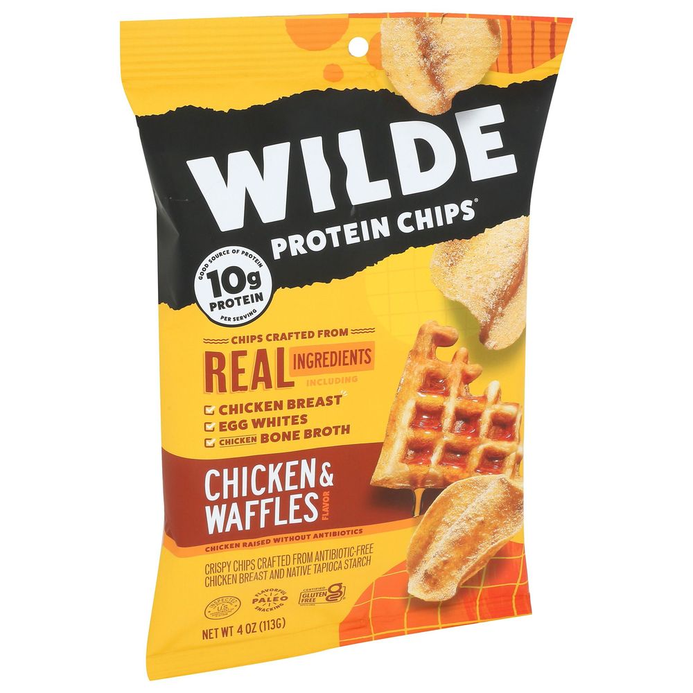 Wilde Chicken And Waffles Protein Chips, 4 Ounce -- 12 Per Case