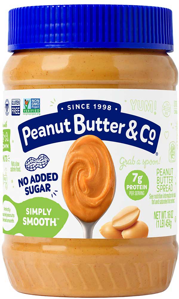 Peanut Butter & Co. Simply Smooth All Natural Peanut Butter Spread, 16 Ounce -- 6 Per Case