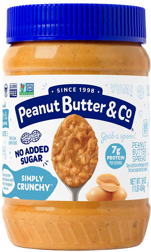 Peanut Butter & Co. Simply Crunchy All Natural Peanut Butter Spread, 16 Ounce -- 6 Per Case