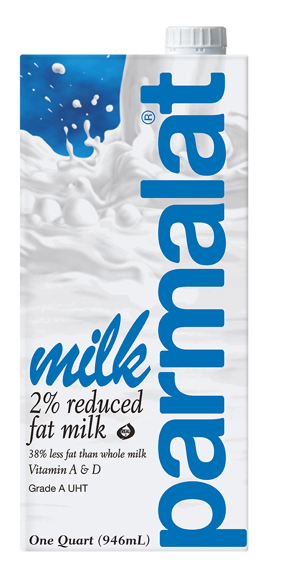 Parmalat 2 Percent Reduced Fat Milk, 2.15 Pound -- 12 Per Case