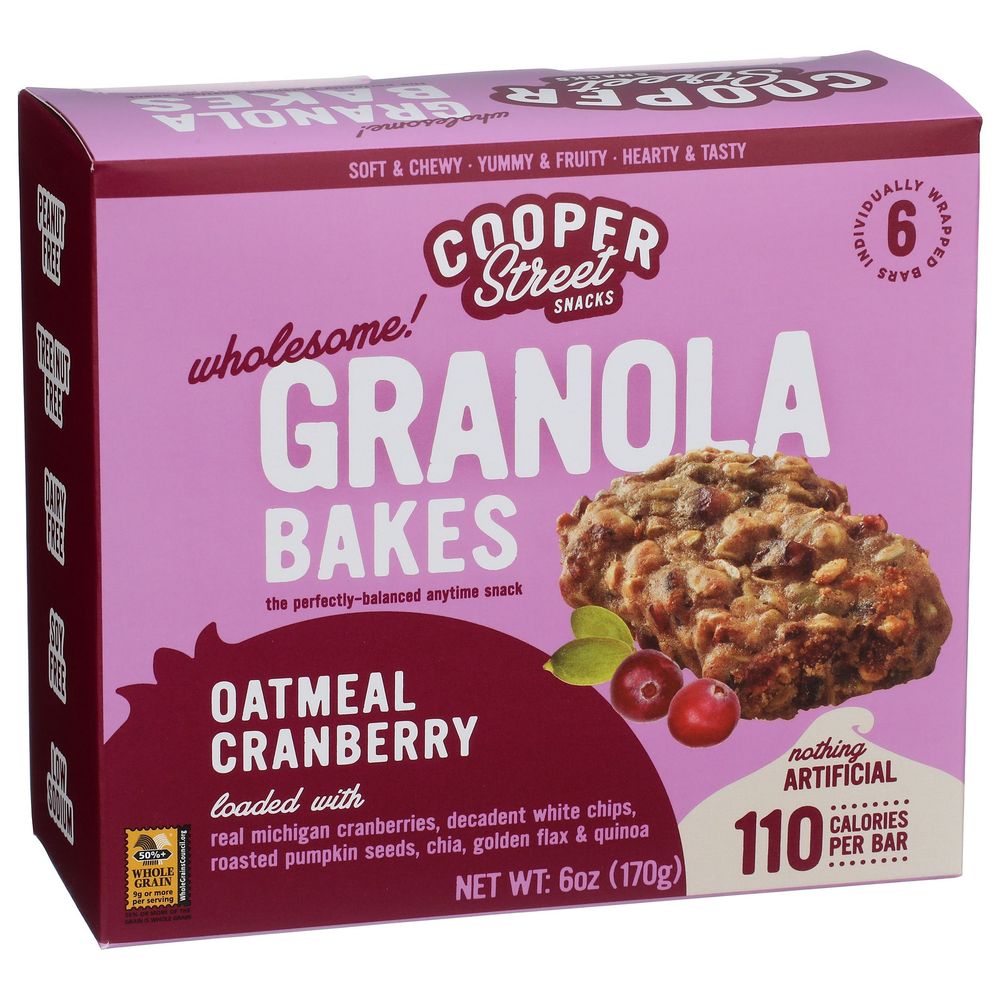 Cooper Street Oatmeal Cranberry Granola Cookie Bakes, 6 Ounce -- 6 Per Case