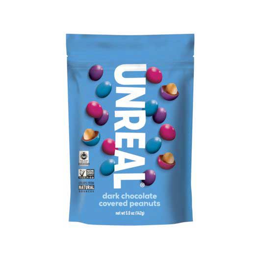 Unreal Dark Chocolate Coated Peanuts, 5 Ounce -- 6 Per Case