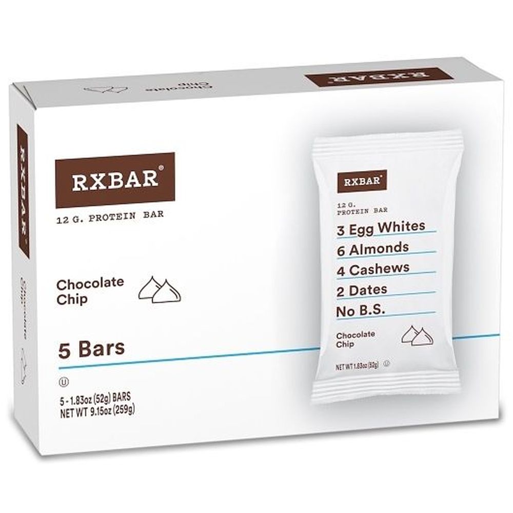 Rxbar Chocolate Chip Protein Bar, 1.83 Ounce -- 30 Per Case