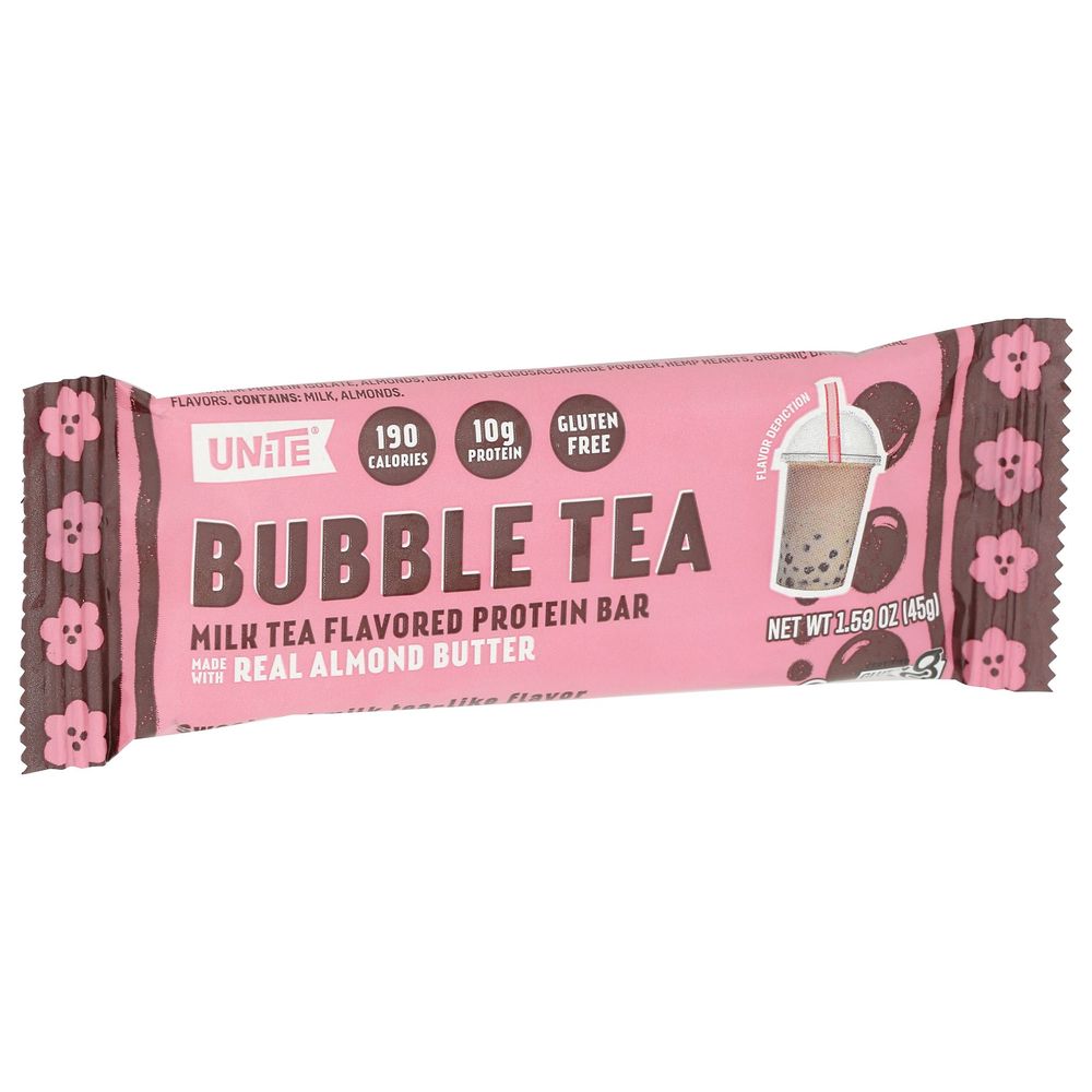 Unite Bubble Tea Protein Bar, 1.59 Ounce -- 12 Per Case