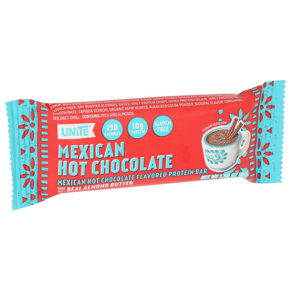 Unite Mexican Hot Chocolate Protein Bar, 1.59 Ounce -- 12 Per Case