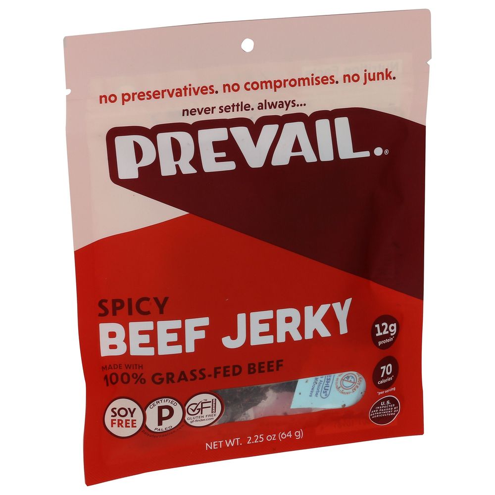 Prevail Spicy Beef Jerky, 2.25 Ounce -- 8 Per Case