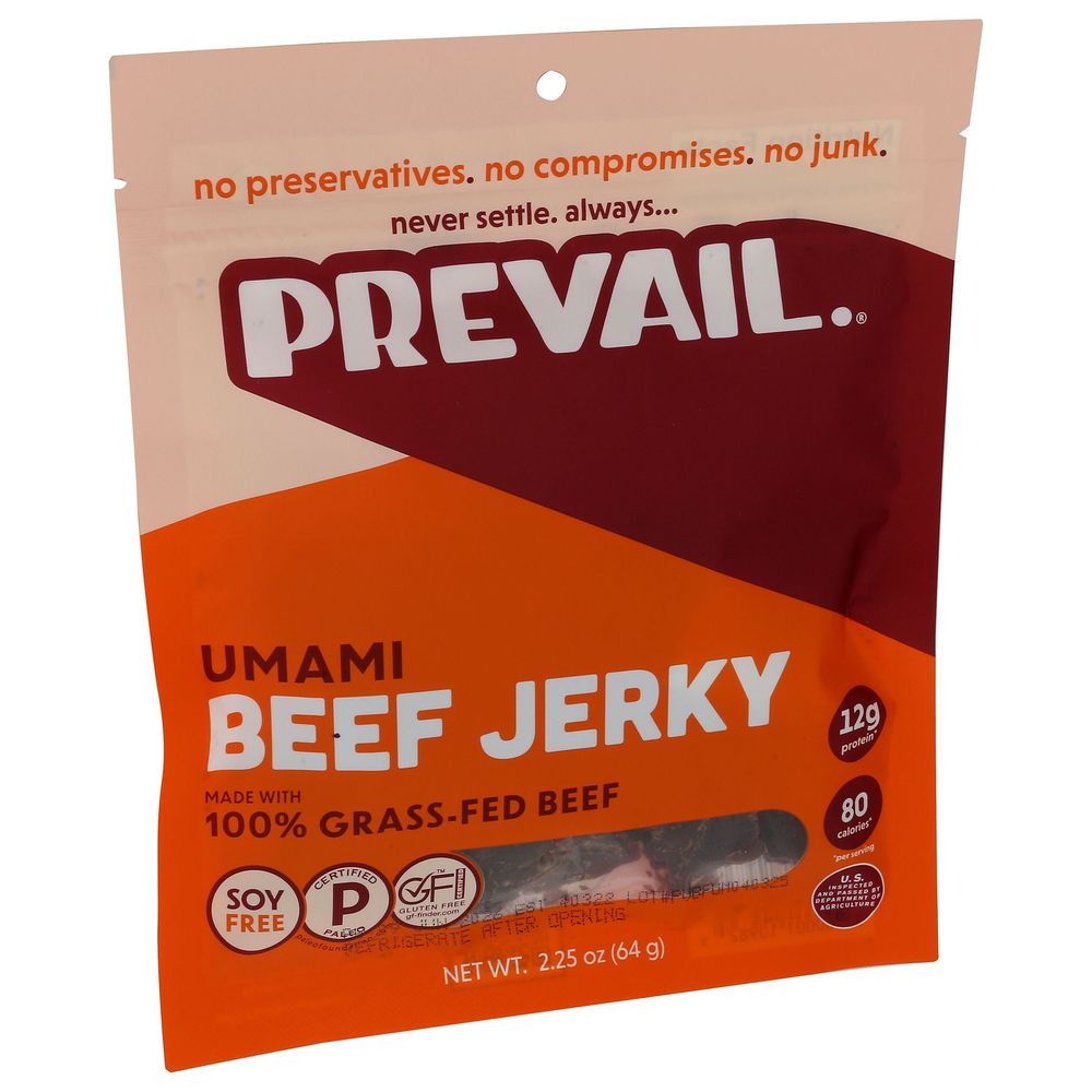 Prevail Umami Beef Jerky, 2.25 Ounce -- 8 Per Case