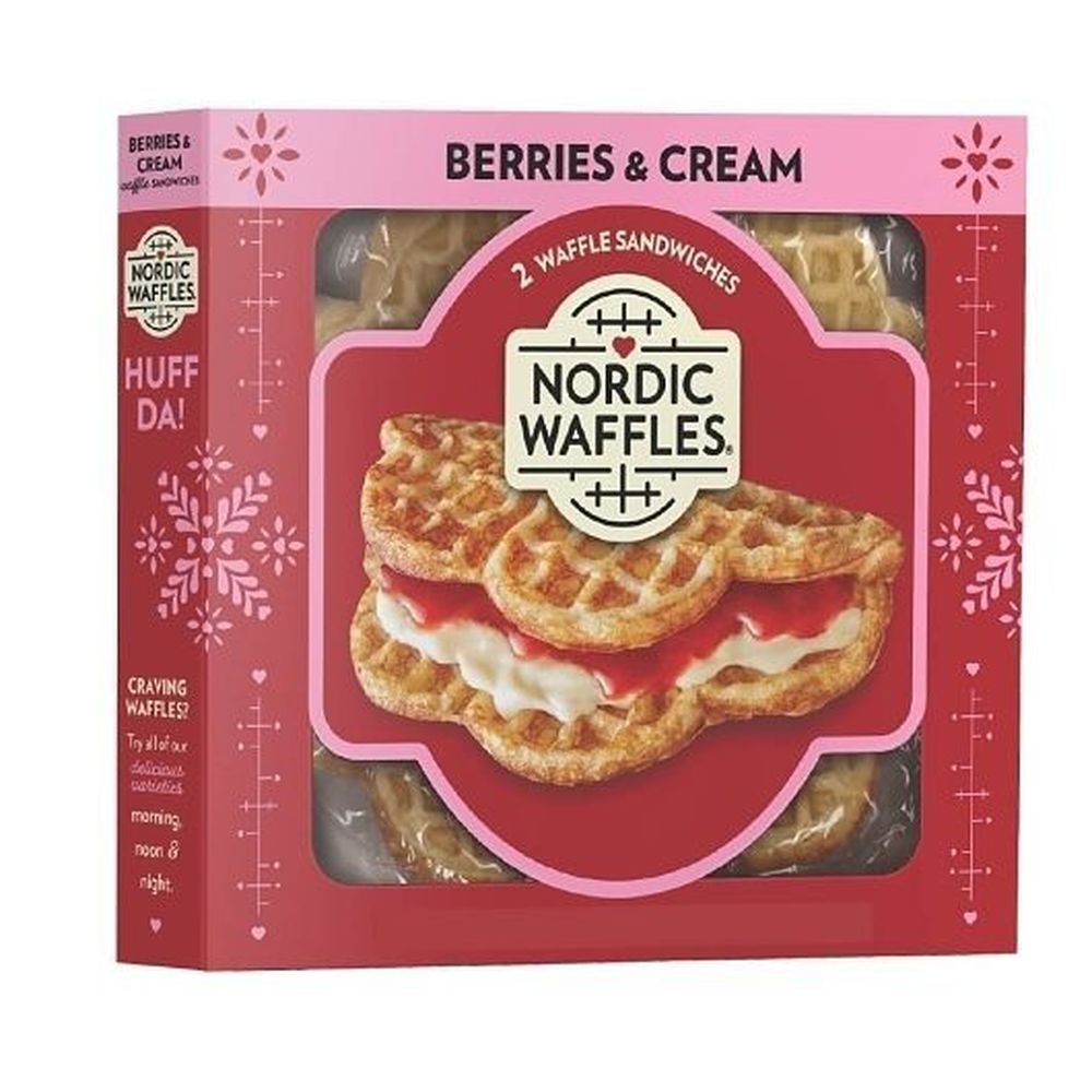 Nordic Waffles Berries And Cream Waffle Sandwich, 8 Ounce -- 12 Per Case