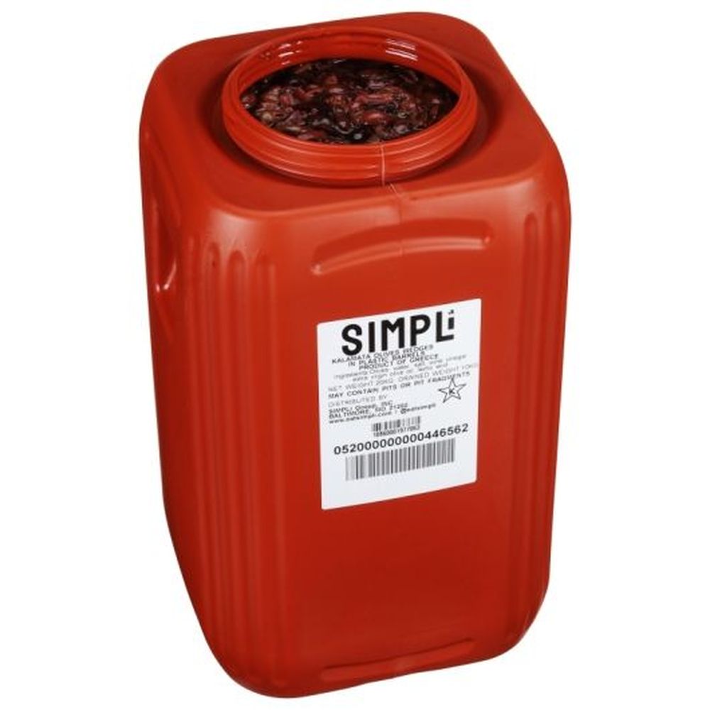 Simpli Kalamata Olive Wedges, 20 Kilogram